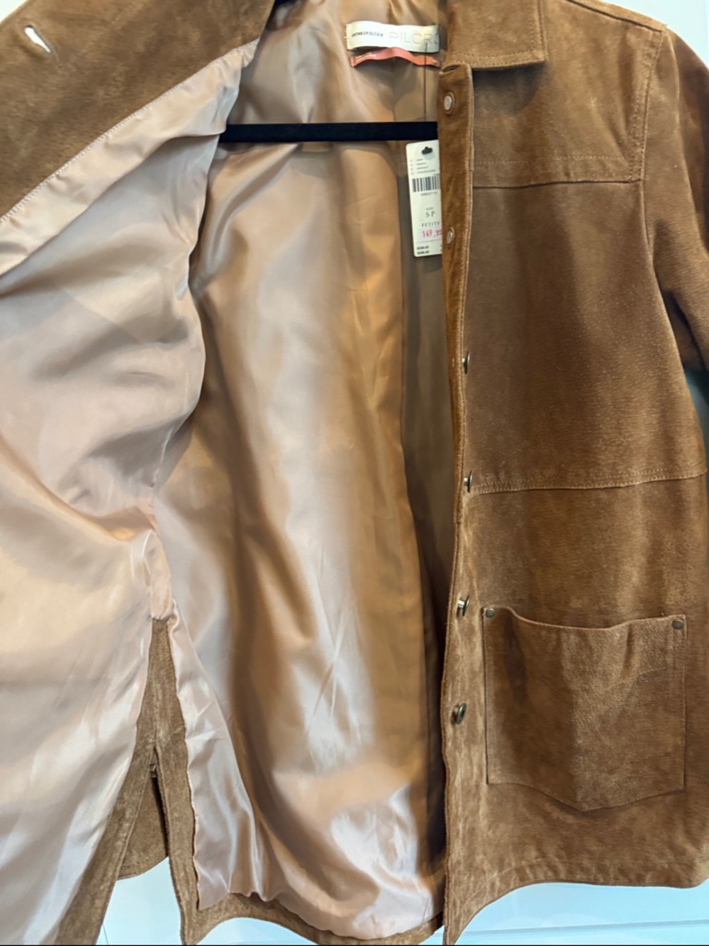 NWT Anthropologie Pilcro Danae Fringed Suede Jacket Sz SP - Picture 10 of 12